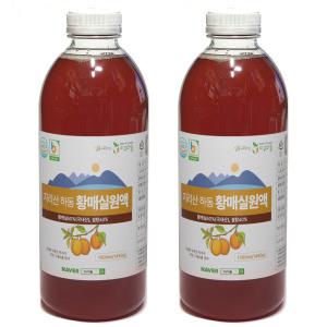 4년 숙성 해밀농원 황매실청 매실원액 1000ml 2병세트