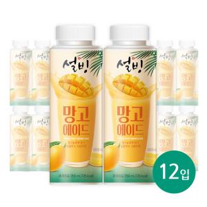 서울에프엔비 설빙 망고에이드 250mL X 12입 [원산지:국산]