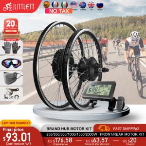 전기 자전거 변환 키트 브러시리스 휠 허브 모터 Ebike 모터 키트용 16 29 인치 700C 36V 350W 500W 48V 1000W 1500W 2000W