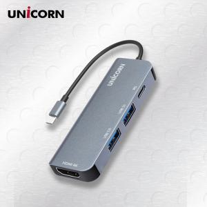 유니콘 4IN1 HDMI C타입 멀티허브 USB3.1 4K미러링 PD 87W충전 TCH-P10