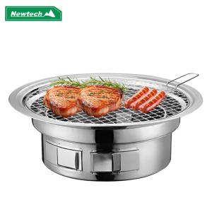 뉴테크 타지않는 스텐 바베큐그릴 A-10 캠핑 화로 야외 직화 BBQ 숯불그릴