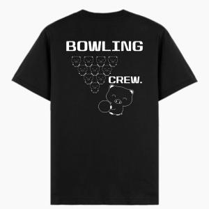 볼링 티셔츠 귀여운 피그 메쉬 드라이 라운드 볼링크루 반팔티 bowling crew 단체 팀복 제작