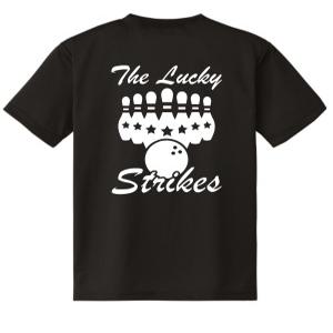 볼링 티셔츠 The LUCKY STRIKES 볼링티 올스트라이크 메쉬 드라이 라운드 반팔티