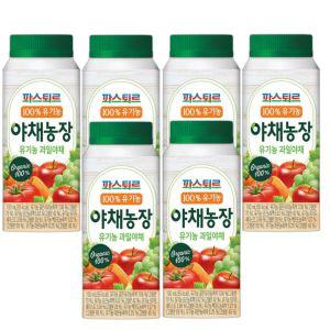 파스퇴르 유기농 야채농장 과일야채190ml(6팩)