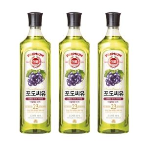 사조해표 포도씨유 900ml x 3개 튀김용 식용유