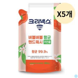 크리넥스 핸드워시 키친용 레드루바브 리필 450ML X5