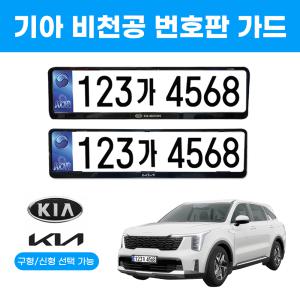 비천공번호판 기아 구형 신형 KIN 번호판가드 8자리 태극마크 세자리수 신규 KIA MOTORS 현대모비스