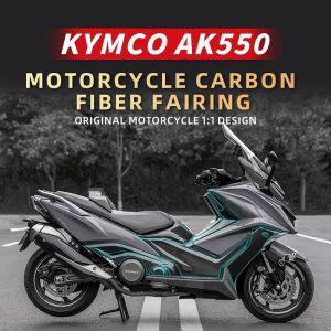 오토바이용품 카본 튜닝 KYMCO AK550 2021 오토바이 보호 장식 스티커 키트 바디 플라스틱 부품 영역 악세