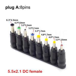 범용 DC 암-수 플러그 AC 전원 공급 장치 어댑터 충전기 팁 커넥터 키트  컴퓨터 잭 세트 5.5mm x 2.1mm