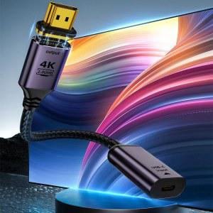 4K HDTV용 마그네틱 디스플레이 3 HD2 0 입력 어댑터 USB 썬더볼트 출력 케이블 UHD 60Hz 커넥터가 있는