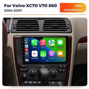 차량용 라디오 스테레오 멀티미디어 플레이어 볼보 XC70 V70 S60 2000 - 2009 용 4G LTE 와이파이 GPS 네비