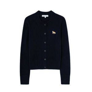 [메종키츠네] 24FW 여성 베이비폭스 레귤러 가디건 LW00508KT1006 P480 navy 117959266