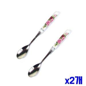 [기타]장미 손잡이 티스푼 2P 14.5cm 10개세트 x2개 (WF7DE25)