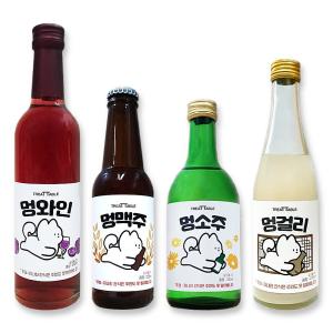 멍소주 멍맥주 멍걸리 멍와인 강아지 막걸리