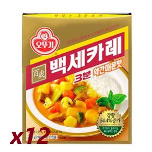 오뚜기 3분백세카레 약간매운맛200g x 12개 /