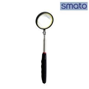 스마토 SMATO 용접거울 검사거울 SM-855AG 5단 길이 조절 LED 테두리 원형