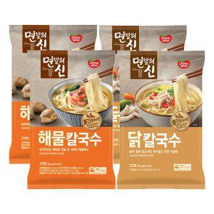 [동원] 면발의신 닭칼국수/해물칼국수 234g(2인분) x4개