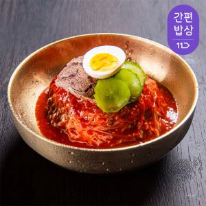 [소비기한 25.04.21] 족발야시장 메밀 비빔냉면 10인분(면2kg+비빔장 50g*10팩)