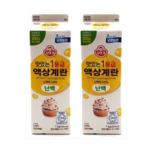 오뚜기 맛있는 1등급 액상계란 난백 계란흰자 1kg X 4개 아이스포장