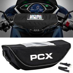 pcx사이드백 혼다 PCX 125 150 PCX160 용 오토바이 스쿠터 핸들바 가방 방수 방진