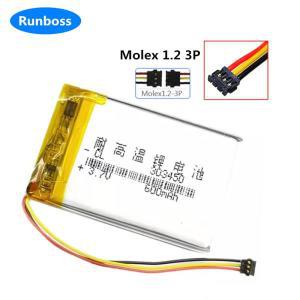 로지텍 MX 마스터용 533 000088 AHB303450 600mAh 3.7V 배터리 터치패드 T650 새 버전 어큐뮬레이터 3 선