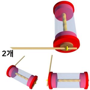투명 고무동력 수레 만들기 탄성에너지 바퀴 동력전달 원리실험 과학키트 (2인용)