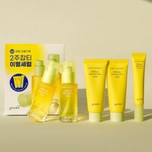 청귤 비타C 잡티세럼 더블시너지 세트 (세럼 30ml2+크림 40ml2+아이크림 15ml)