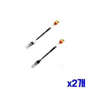 [기타]복숭아 디자인 티포크 2P 10세트 x2개 과일포크 (WF7DE21)