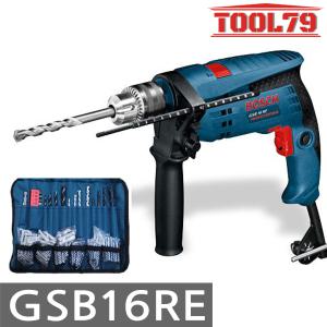 보쉬 GSB16RE 전기 해머드릴 750W 파우치 100PCS