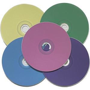 Whosa 5 Pcs Multicolor Printab Grade A 700 MB 52x Blank Audio Music CD-R Disc