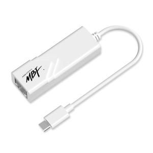 (MBF) USB C타입 유선랜카드 랜젠더(화이트)/MBF-CLAN20WH