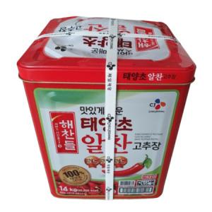 해찬들 맛있게 매운 태양초 알찬 고추장 14kg x 1개