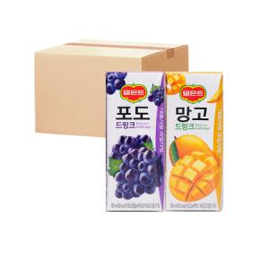 델몬트 포도 + 망고 드링크팩 190ml 48팩