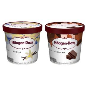 (코스트코 직배송) 하겐다즈하프갤런 바닐라+하프갤런 초코Haagen-Dazs Half Gallon Vanilla + Choco 1.89L X 2