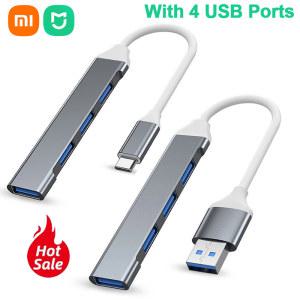 샤오미 Youpin USB 도킹 스테이션 스플리터 고속 허브 3 0 C타입 4 포트 어댑터 PC 윈도우 컴퓨터 액세서리