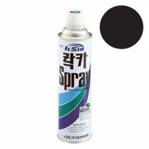 일신 락카 스프레이 무광흑색 420ml