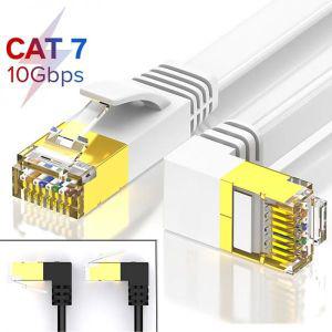 ㄱ자랜선 인터넷선 랜케이블 이더넷 케이블 RJ45 Cat7 랜 플랫 네트워크 패치 상하 직각 90도 1M 2M 3M 5M