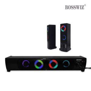 USB전원 BOSSWIZ LED 분리형 사운드바스피커 SP335