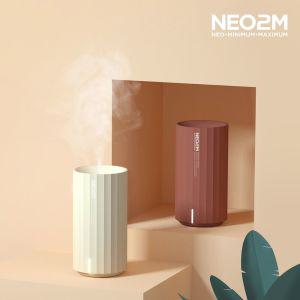 NEO2M 미니 초음파 무드등 가습기 H9 아이보리등 등가 디자인 사무실 캠핑용 차량용 USB 탁상용