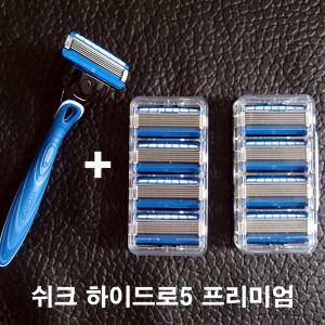 쉬크 하이드로5 프리미엄면도기(날1)+프리미엄날8입