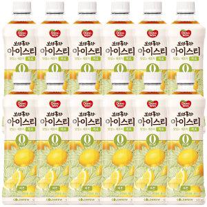 동원 보성홍차 아이스티 제로 레몬 500ml x 12개 / 음료수 제로칼로리