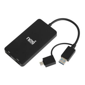 넥시 USB 3.1 C타입 A타입 듀얼 HDMI 컨버터 NX1316