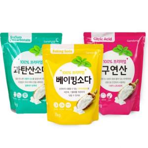 감동 베이킹 소다 과탄산 구연산 2kg 천연 세제 세정제 표백제 주방