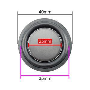 GHXAMP 고무베이스 라디에이터 패시브 라디에이터 스피커 우퍼 진동 멤브레인, 30.5MM 40MM 50MM 75MM 85MM