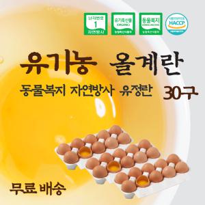 [올계] 유기농 자연방사 동물복지 유정란[대란 10구 3세트]  (총 30알) 사육환경 1번계란