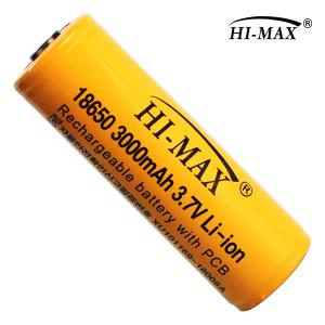 충전식 3.7v 고밀도 18650 리튬이온 밧데리 건전지 고용량 3000mAh 배터리 보호회로장착