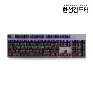 :한성컴퓨터 MKF30S PLUS RAINBOW 게이밍 기계식 키보드 (블랙, 갈축)