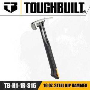 망치 TOUGHBUILT TB H1 1R S16/TB S18 16 OZ 18 스틸 립 해머 부드러운 얼굴 수공구