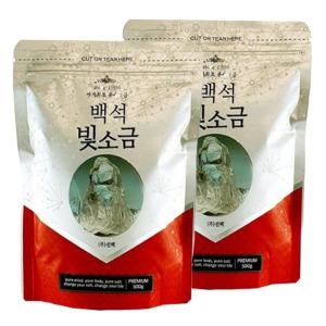 백석빛소금 1000도씨 용융소금 조리용500g x2개