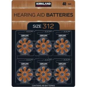 커클랜드 보청기 배터리 밧데리 건전지 312 Kirkland Batteries Size 312 PR41